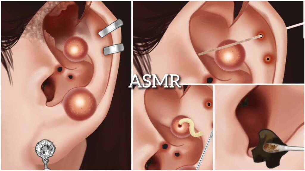 ASMR Warum Pflege nach Piercing 2 Piercing Cleaning Animation | Durchdringende Reinigung