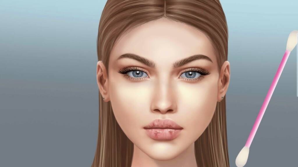ASMR befriedigende Piercing Pus -Entfernung Animation, Lippenpflege -Schwarzkopf -Extrusion, Talgzyste