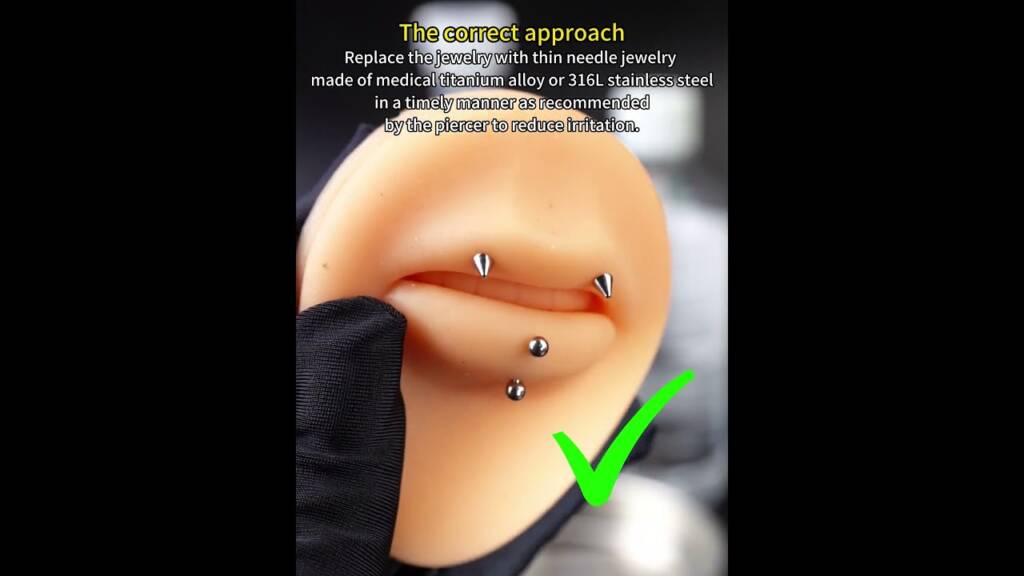 Häufige Piercing Care -Fehler #NoSepiercings #Piercing #viralshort #youtuBeshorts #PierCings