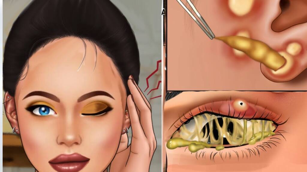 ASMR Care Animation Collection | , Durchdringende Reinigung, Augen, Kontaktlinsen